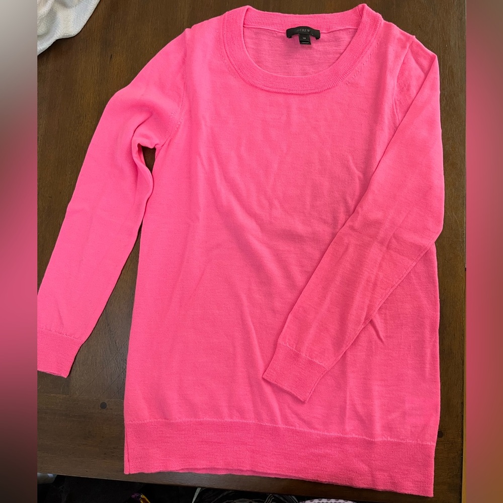 J. Crew Merino Wool Women's Pink Sweater